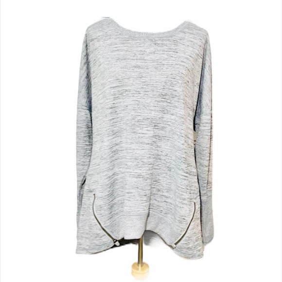 90 Degree By Reflex Tops - 90 DEGREES Lightweight Zipper Sweatshirt